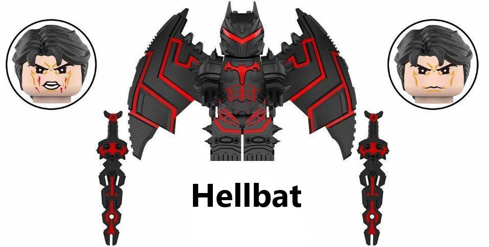 Hellbat Custom Minifigure – The Dark Knight’s Ultimate Armor! (Online Only)
