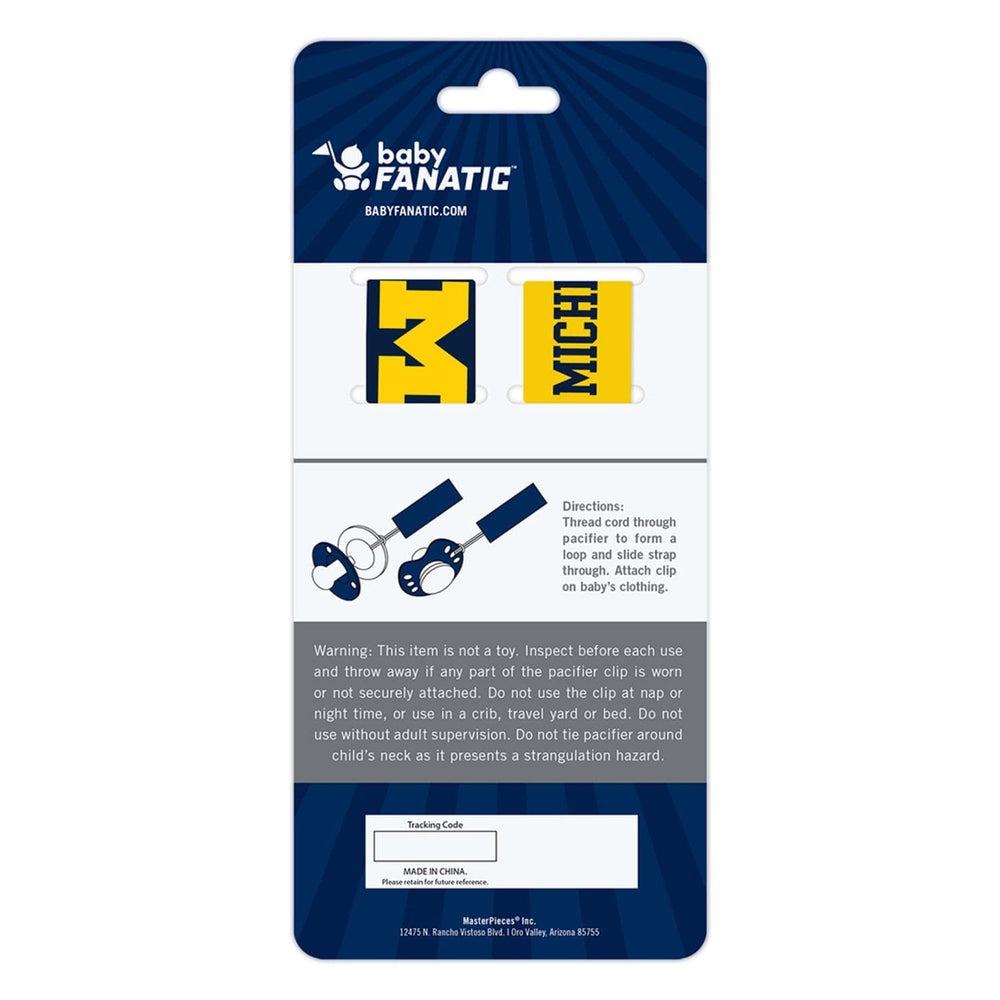 Michigan Wolverines - Pacifier Clip 2-Pack (ONLINE ORDER ONLY)