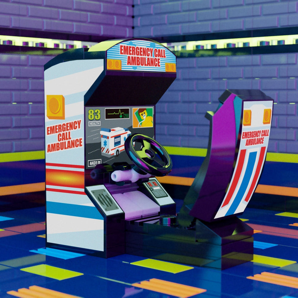 Emergency Call Ambulance - B3 Customs Arcade Racing Game made using LEGO parts (Online Order Only)