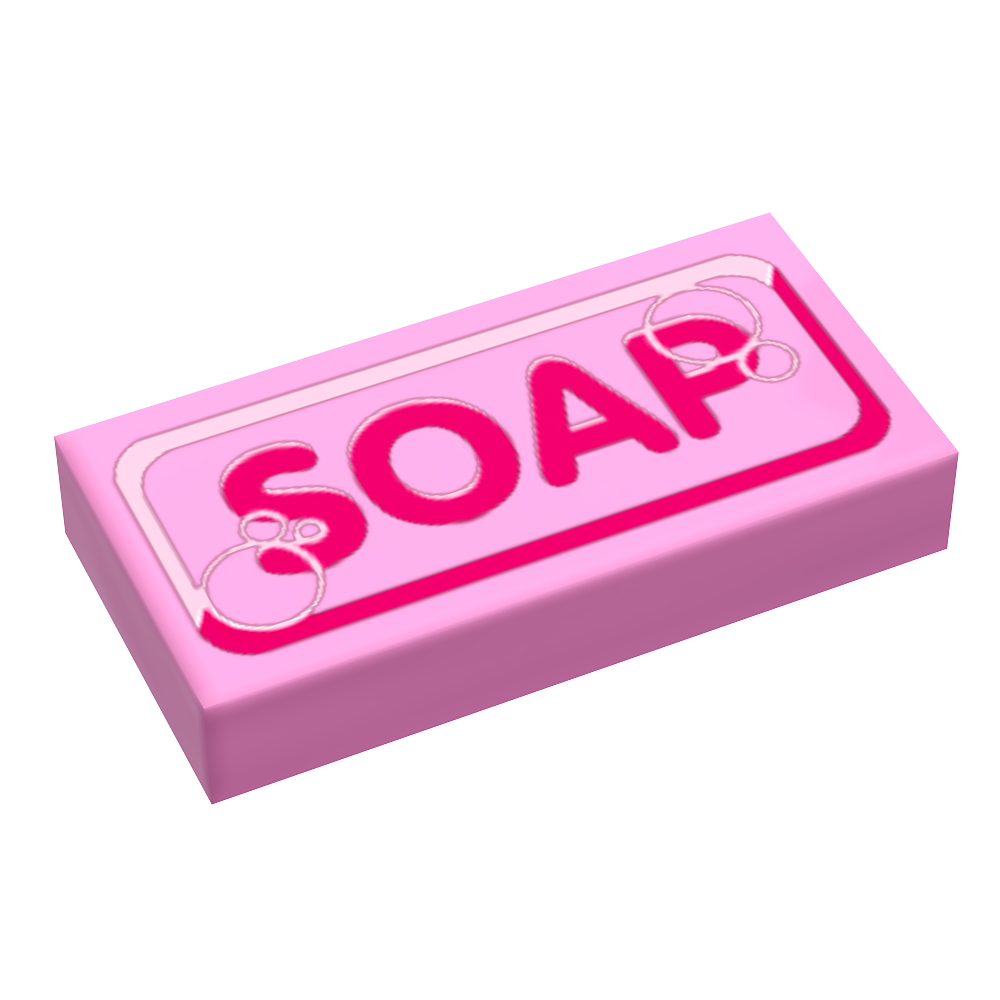Bar of Soap - B3 Customs® Printed 1x2 Tile (Online Order Only)