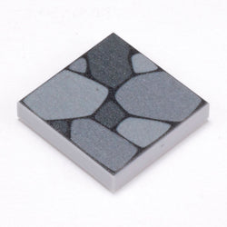 Cobblestone Flooring - Custom Printed 2x2 Tile made using LEGO part (Online Order Only)