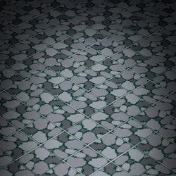Cobblestone Flooring (Plant Overgrowth) - Custom Printed 2x2 Tile made using LEGO part (Online Order Only)