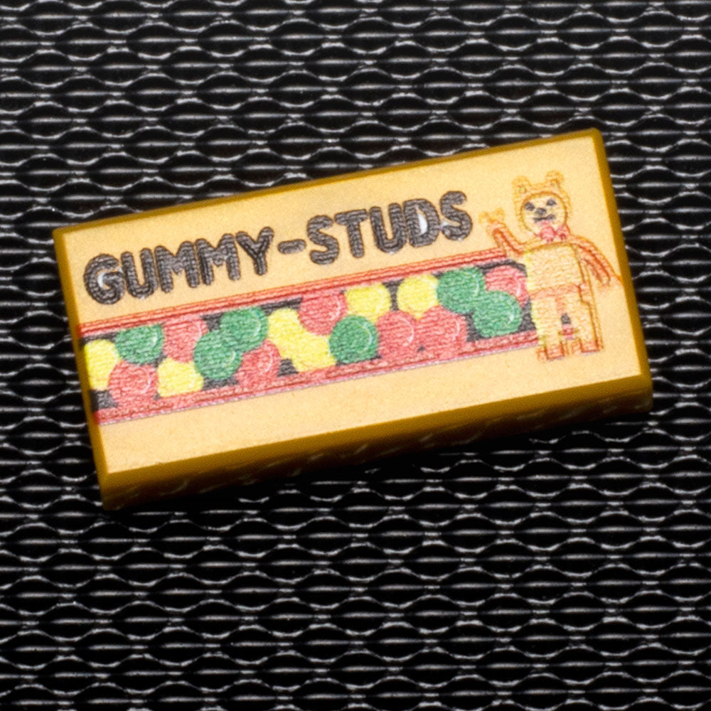 Gummy Studs - B3 Customs® Printed 1x2 Tile (Online Order Only)
