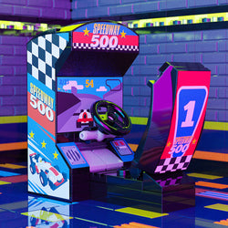 Speedway 500 - B3 Customs Arcade Racing Game (Online Order Only)