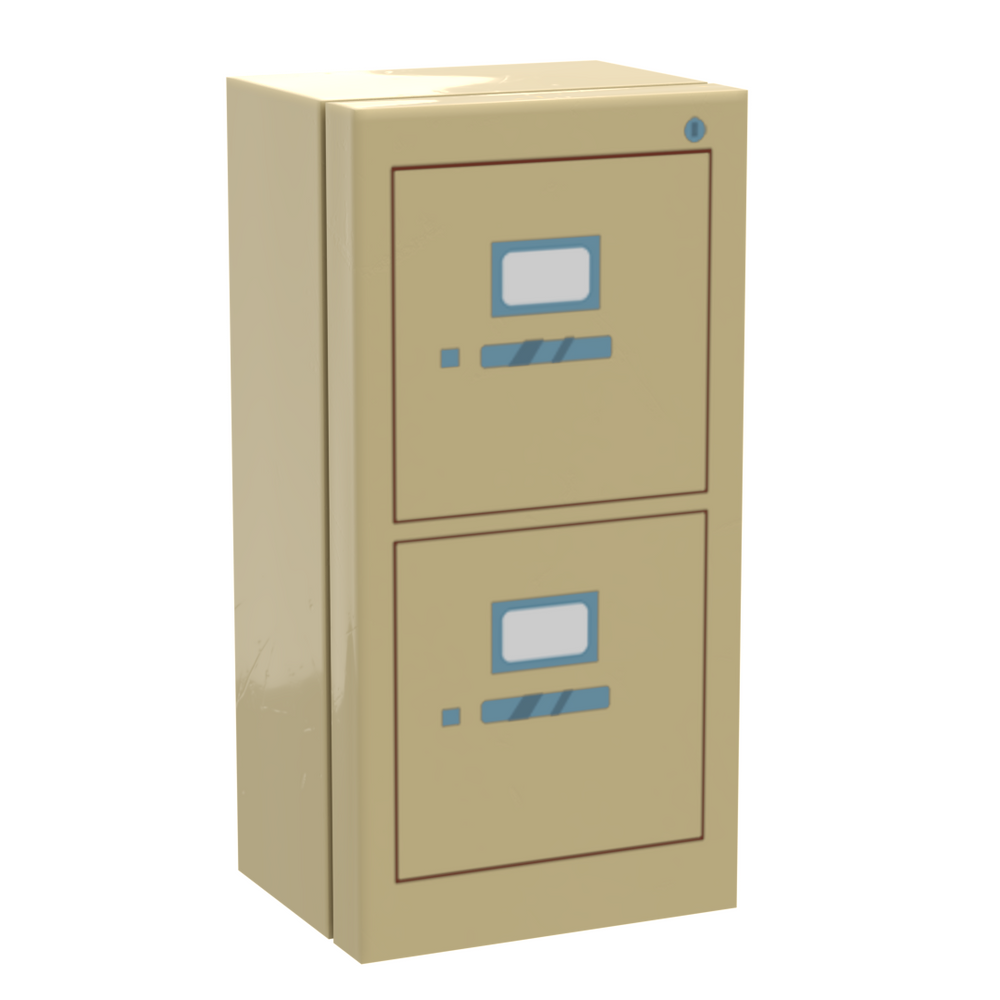 Filing Cabinet for Minifigs made using LEGO parts - B3 Customs (Online Order Only)