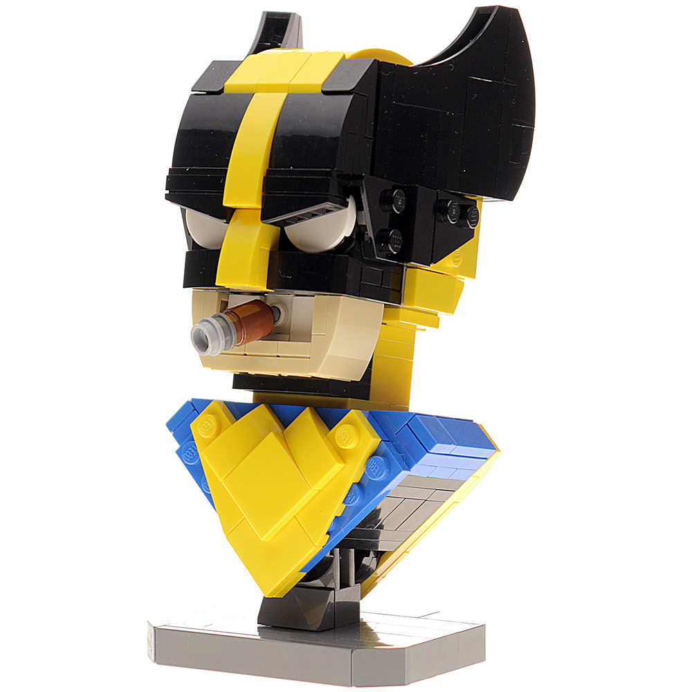 Wolverine Bust MOC made using LEGO bricks (Online Order Only)