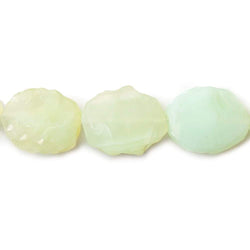 Lemonade Yellow Agate Tumbled Hammer Faceted Ovals (ONLINE ORDER ONLY)