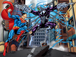 Lenticular 3D Puzzle: DC - Superman vs Electro (ONLINE ORDER ONLY)