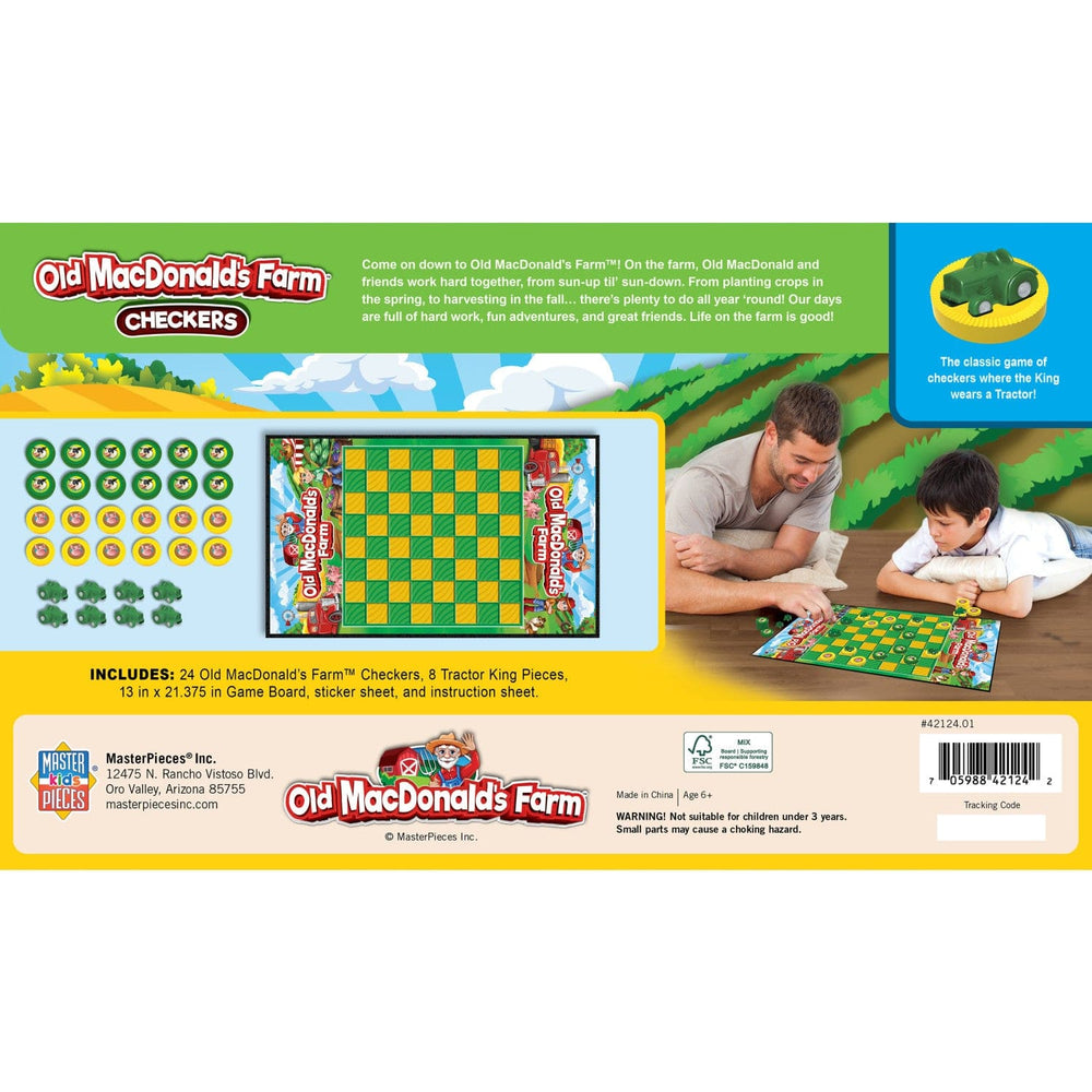 Old MacDonald's Farm Checkers Board Game (ONLINE ORDER ONLY)