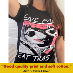 Live Fast, Eat Trash' Shirt (ONLINE ORDER ONLY)