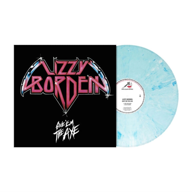 Lizzy Borden - Give 'Em The Axe (White Blue Marbled Colored Vinyl) [Vinyl] (ONLINE ORDER ONLY)