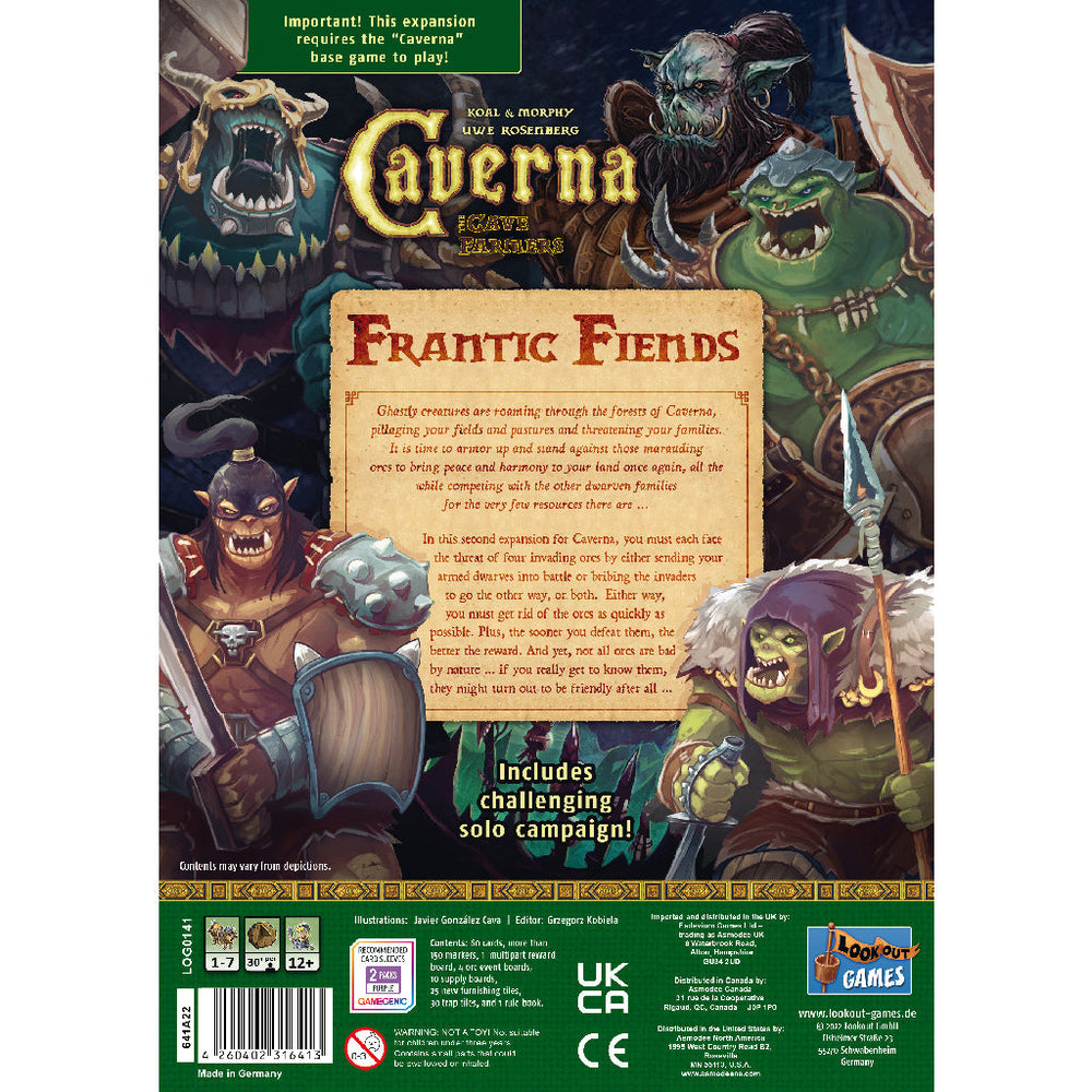 Caverna: The Cave Farmers - Frantic Fiends (ONLINE ORDER ONLY)
