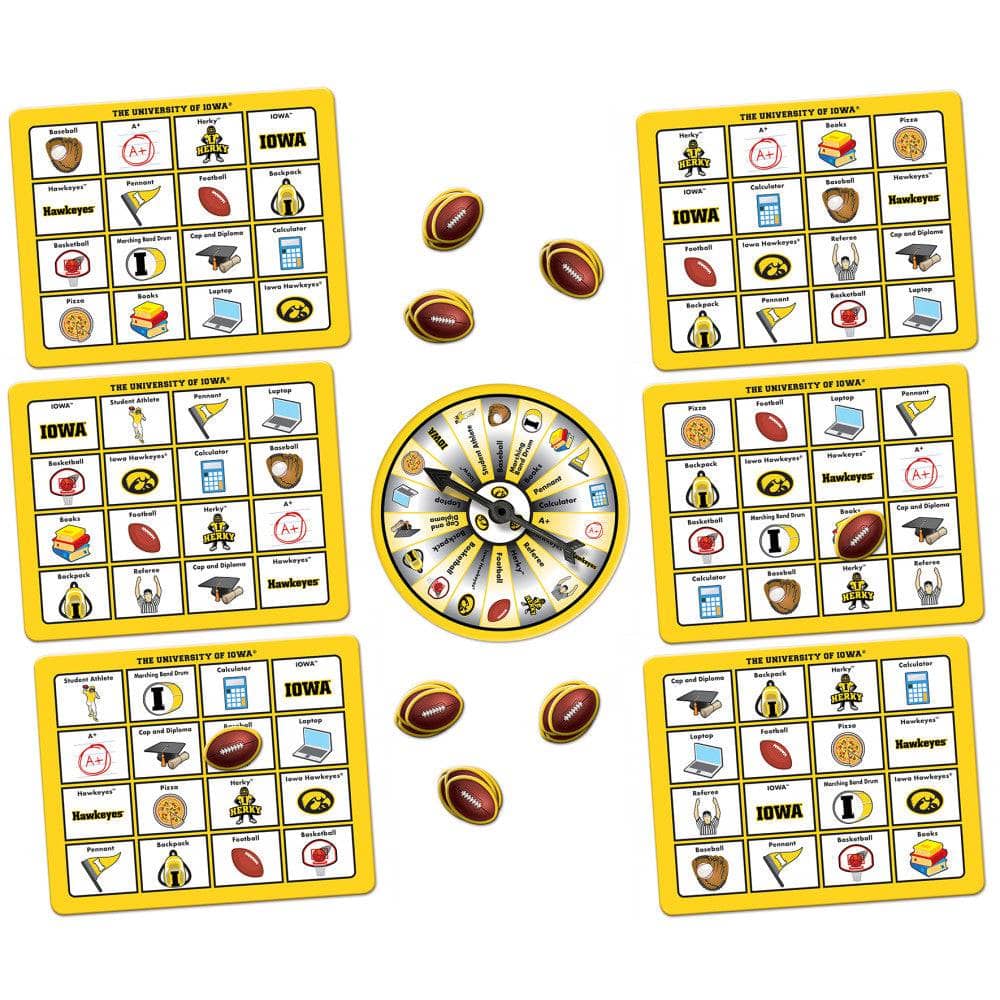 Iowa Hawkeyes NCAA Bingo Game (ONLINE ORDER ONLY)