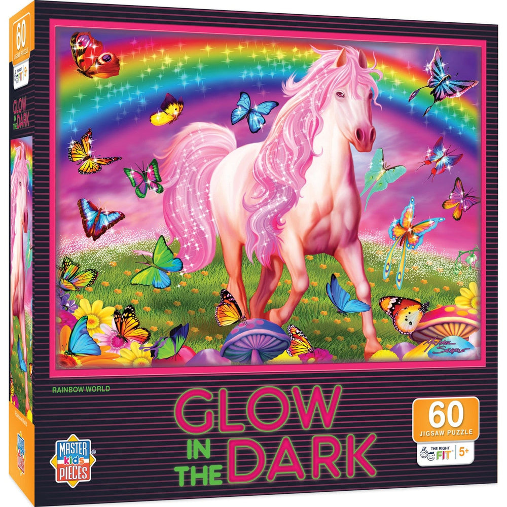 Glow in the Dark - Rainbow World 60 Piece Jigsaw Puzzle (ONLINE ORDER ONLY)