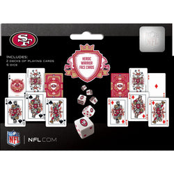 San Francisco 49ers - 2-Pack Playing Cards & Dice Set (ONLINE ORDER ONLY)