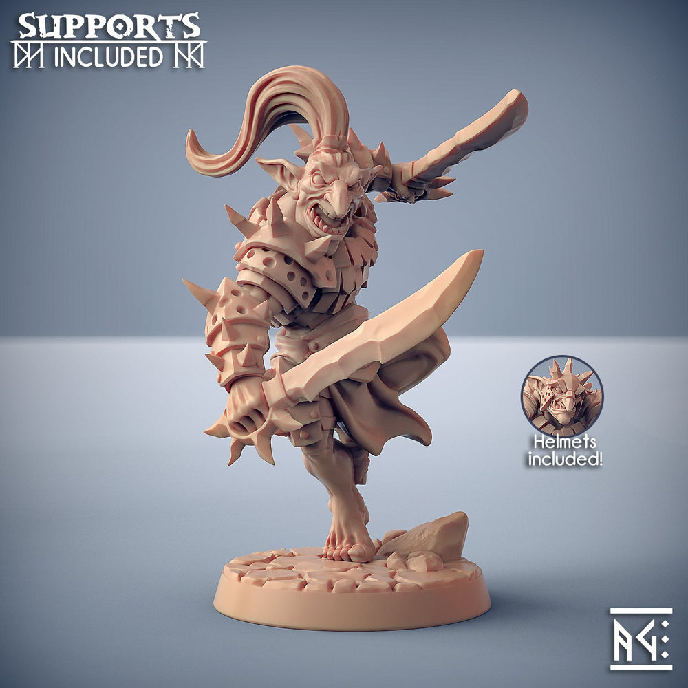 3D Printed Artisan Guild Modular Blackrazor Hobgoblins Blackrazor Hobgoblins 28mm 32mm (Online Only)
