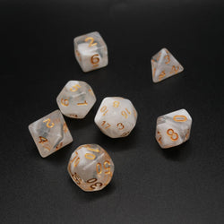 Lost Memories - 7 Piece DnD Dice Set | Acrylic RPG Gaming Dice (ONLINE ORDER ONLY)