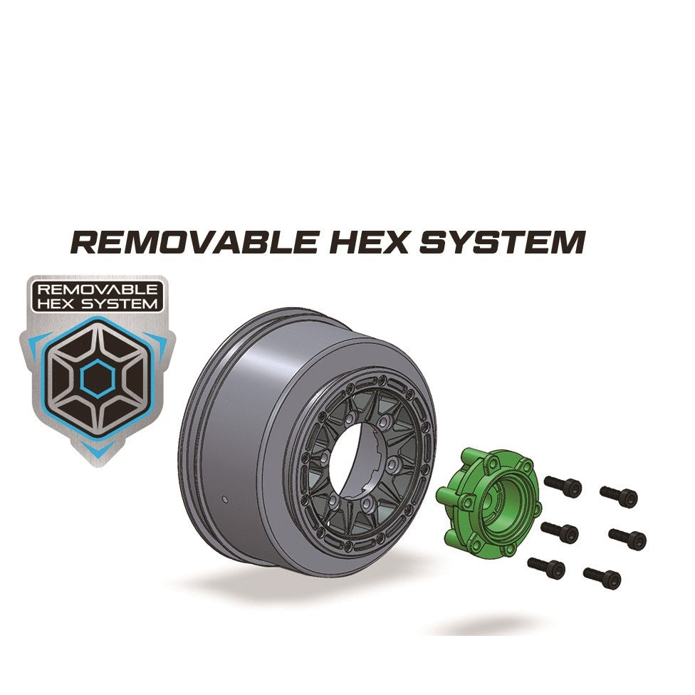 Louise R/C SC-Pioneer 1/10 Short Course Tires, Soft, 12, 14 & 17mm Removable Hex on Black Rim (2) LT3148SB (ONLINE ORDER ONLY)
