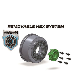Louise R/C SC-Pioneer 1/10 Short Course Tires, Soft, 12, 14 & 17mm Removable Hex on Black Rim (2) LT3148SB (ONLINE ORDER ONLY)