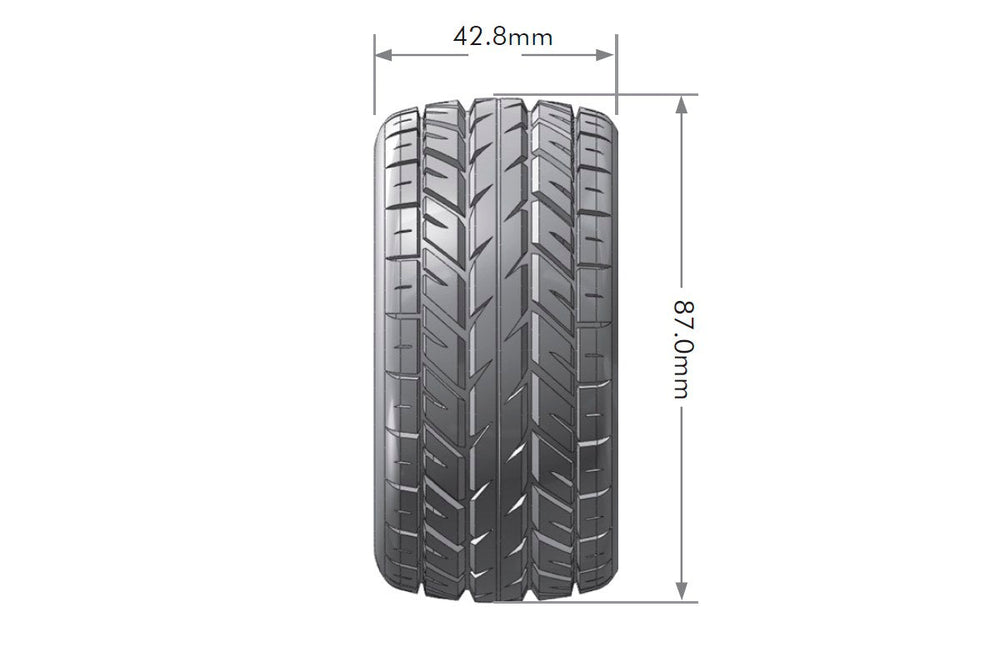 Louise R/C ST-Rocket 1/16 Stadium Truck Tires, 12mm Hex, Soft, Mounted on Black Spoke Rim, Front/Rear (2) LT3188SB (ONLINE ORDER ONLY)
