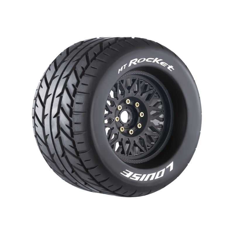 Louise RC MT-Rocket Sport 1/8 3.8 Monster Truck MFT Belted Road Tires 17mm Hex Hub 0" & 1/2" Offset LT3217X (ONLINE ORDER ONLY)