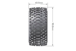Louise R/C ST-Uphill 1/16 Stadium Truck Tires, 12mm Hex, Soft, Mounted on Black Spoke Rim, Front/Rear (2) LT3279SB (ONLINE ORDER ONLY)