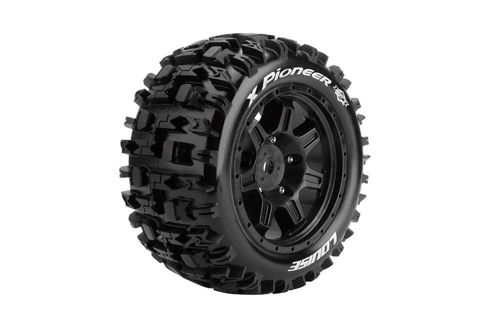 Louise RC MFT X-Pioneer Monster Truck Belted Tires Mounted 24mm Hex Arrma Kraton 8S (2) LT3296BM (ONLINE ORDER ONLY)