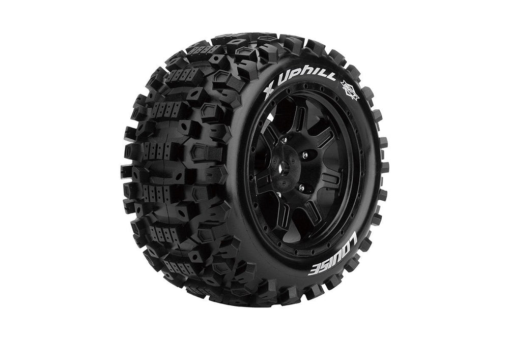 Louise R/C MFT X-Uphill X-MAXX Sport Monster Truck Tires Mounted, 24mm Hex, (2) LT3297B (ONLINE ORDER ONLY)