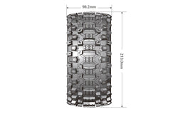 Louise R/C MFT X-Uphill X-MAXX Sport Monster Truck Tires Mounted, 24mm Hex, (2) LT3297B (ONLINE ORDER ONLY)