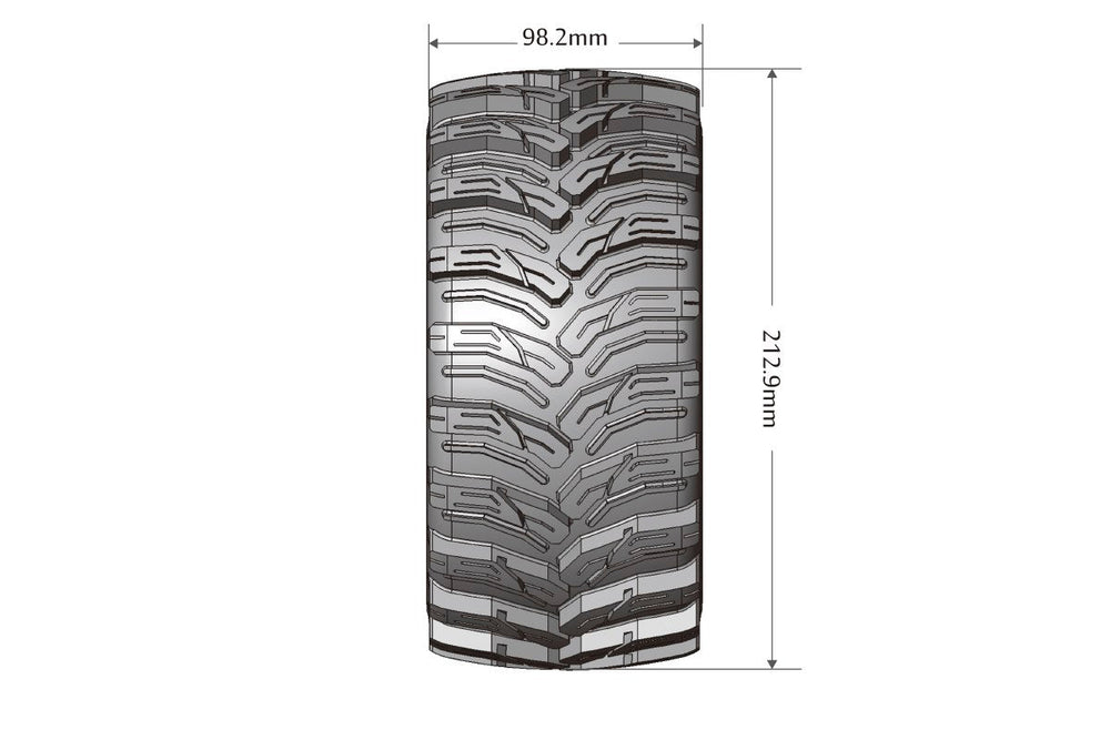 Louise R/C MFT X-Cyclone X-MAXX XRT Sport Monster Truck Tires 24mm Hex (2) LT3298B (ONLINE ORDER ONLY)