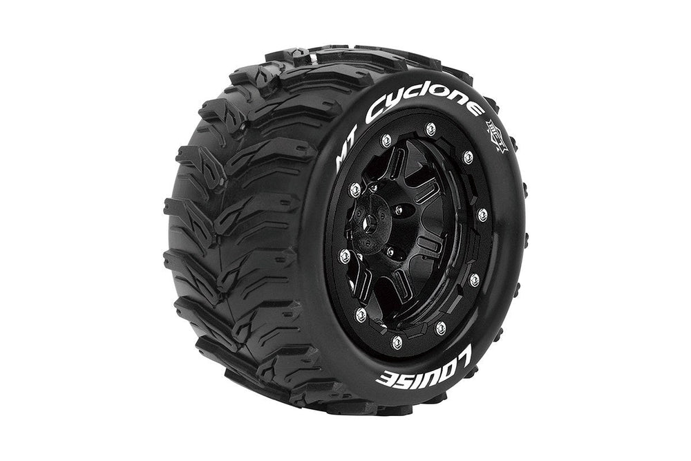Louise MT-Cyclone Traxxas Maxx Sport Belted MFT Tires Bead-Lock 2.8 Rims 1/2-Offset Hex 17mm (2) (ONLINE ORDER ONLY)