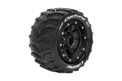 Louise MT-Cyclone Traxxas Maxx Sport Belted MFT Tires Bead-Lock 2.8 Rims 1/2-Offset Hex 17mm (2) (ONLINE ORDER ONLY)