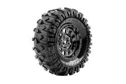 Louise R/C CR-Rowdy 1/10 1.9" Crawler Class 1 Tires, 12mm Hex on Black Rims (2) LT3347VBC (ONLINE ORDER ONLY)