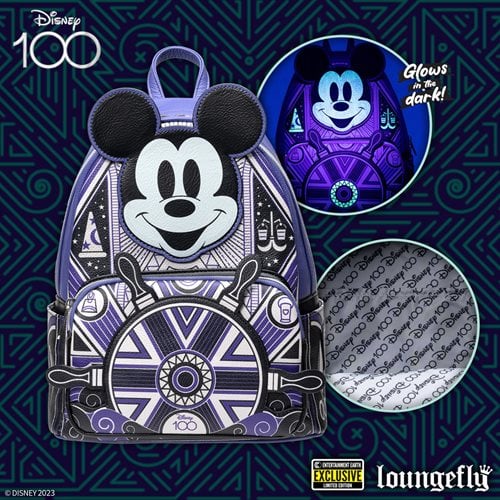 Loungefly Disney 100 Art Deco Mickey Mouse Mini-Backpack - Entertainment Earth Exclusive (ONLINE ORDER ONLY)