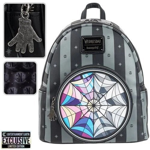 Loungefly Wednesday Nevermore Mini-Backpack - Entertainment Earth Exclusive (ONLINE ORDER ONLY)