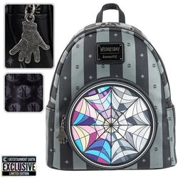 Loungefly Wednesday Nevermore Mini-Backpack - Entertainment Earth Exclusive (ONLINE ORDER ONLY)