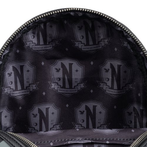 Loungefly Wednesday Nevermore Mini-Backpack - Entertainment Earth Exclusive (ONLINE ORDER ONLY)