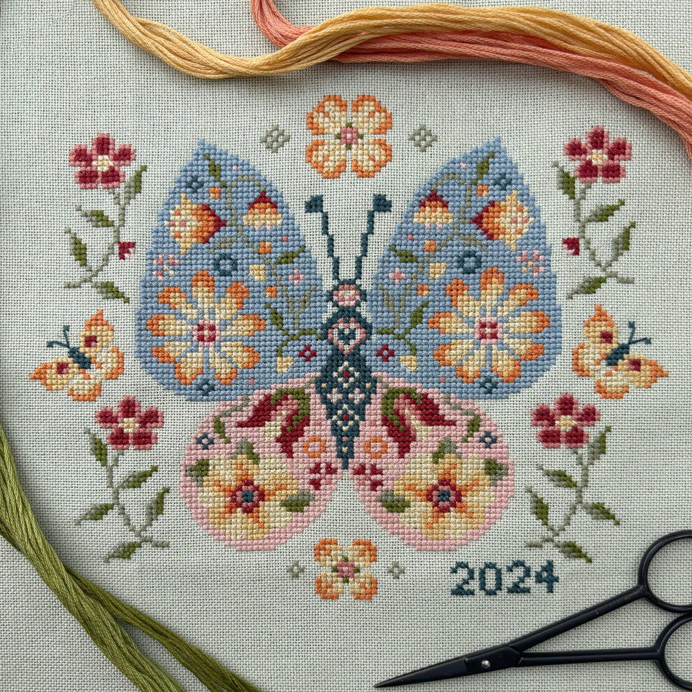 Love Poppet - Floral Butterfly - Printed Pattern (ONLINE ORDER ONLY)
