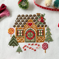Love Poppet - Gingerbread House - Cross Stitch House (ONLINE ORDER ONLY)