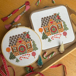 Love Poppet - Gingerbread House - Cross Stitch House (ONLINE ORDER ONLY)