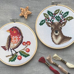 Love Poppet - Rockin Robin - Cross Stitch Kit (ONLINE ORDER ONLY)