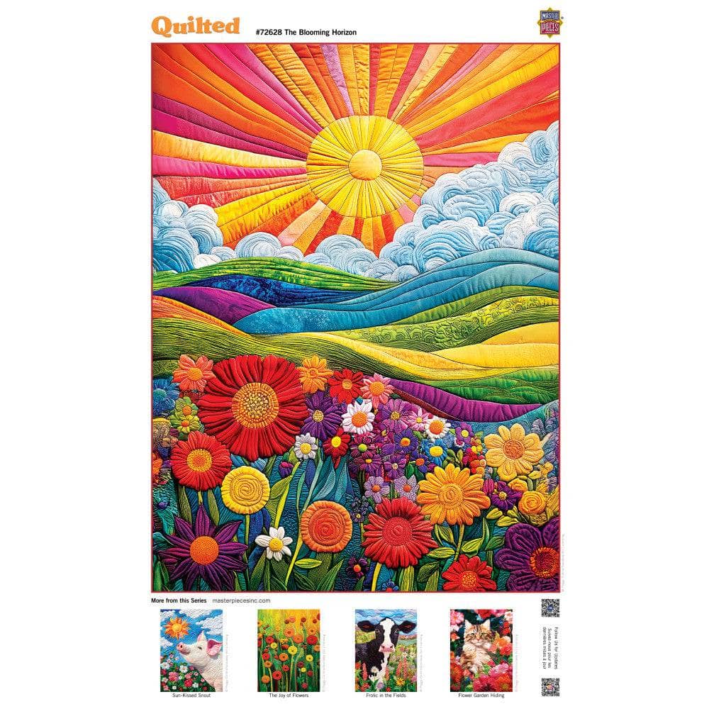 Quilted - The Blooming Horizon 1000 Piece Jigsaw Puzzle