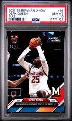 Graded 2024 Topps Bowman U Now Derik Queen #98 Blue /49 Rookie RC Basketball Card PSA 10 Gem Mint (ONLINE ORDER ONLY)