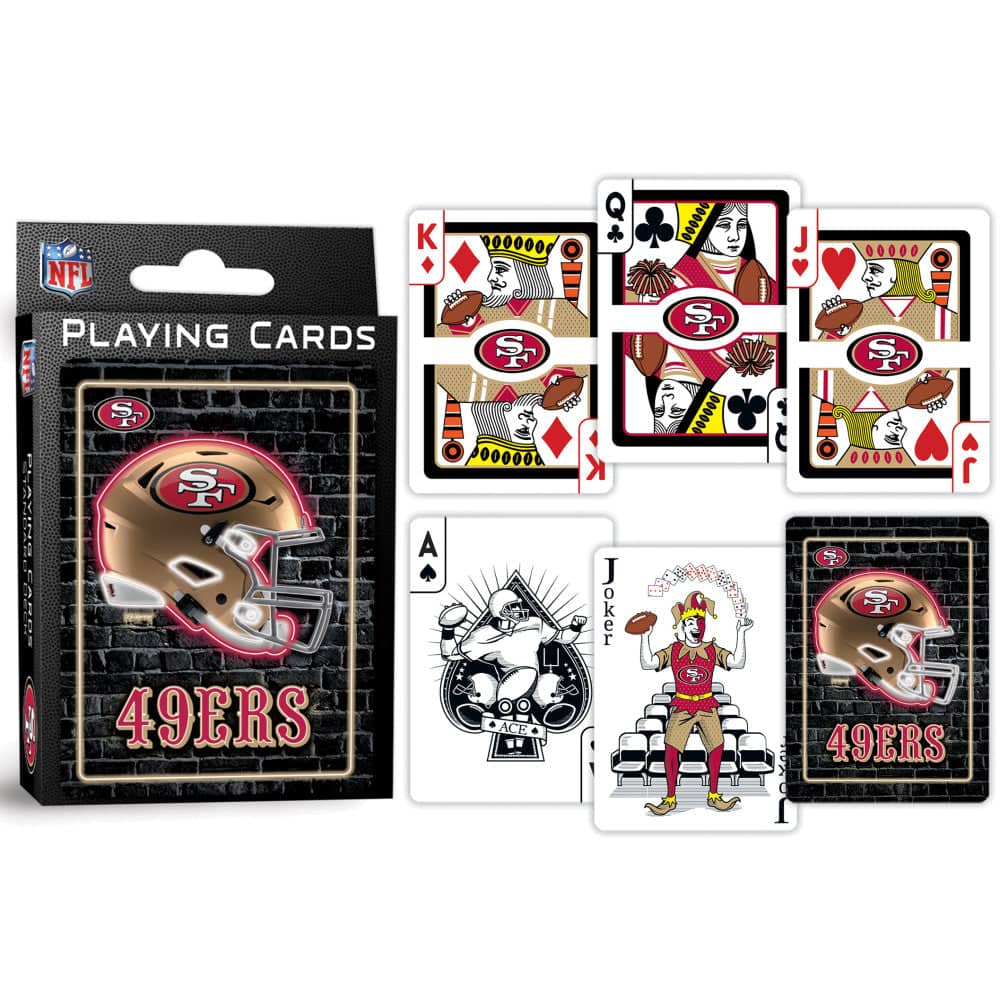 San Francisco 49ers Neon Playing Cards - 54 Card Deck