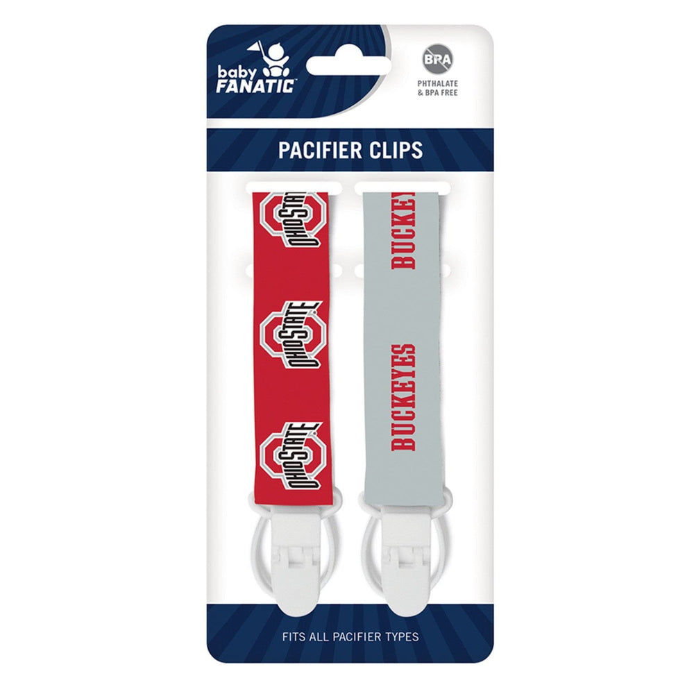 Ohio State Buckeyes - Pacifier Clip 2-Pack (ONLINE ORDER ONLY)