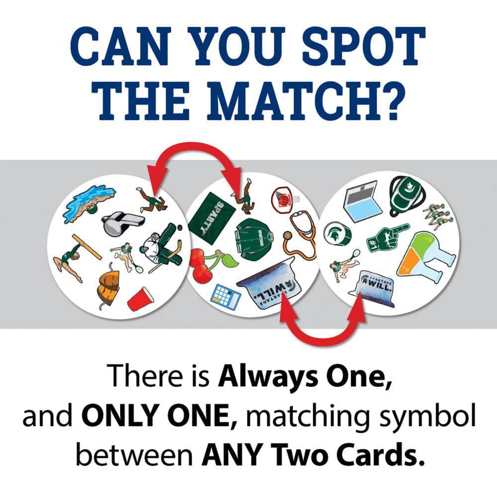 Michigan State Spartans Spot It! Card Game (ONLINE ORDER ONLY)