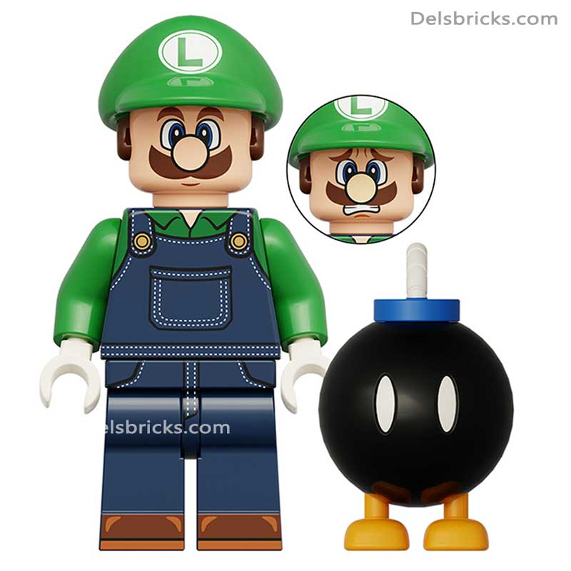Luigi Super Mario Brothers Lego Minifigures Custom Toys (ONLINE ORDER ONLY)