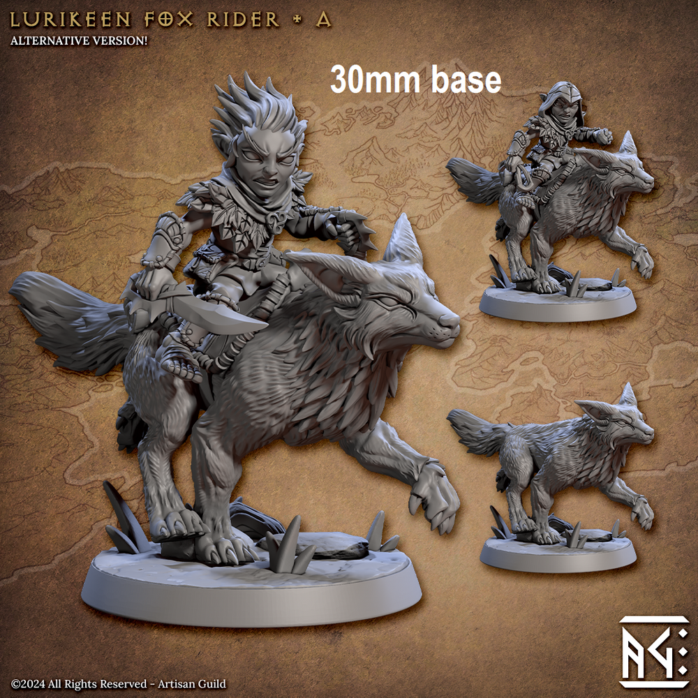Lurikeen Fox Rider (Base Sculpt A) (Online Only)