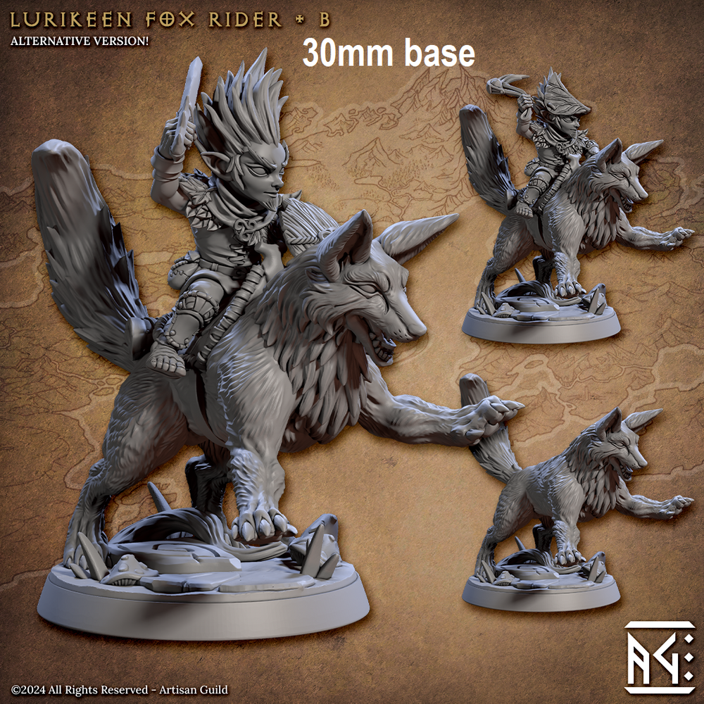 Lurikeen Fox Rider (Base Sculpt B) (Online Order Only)
