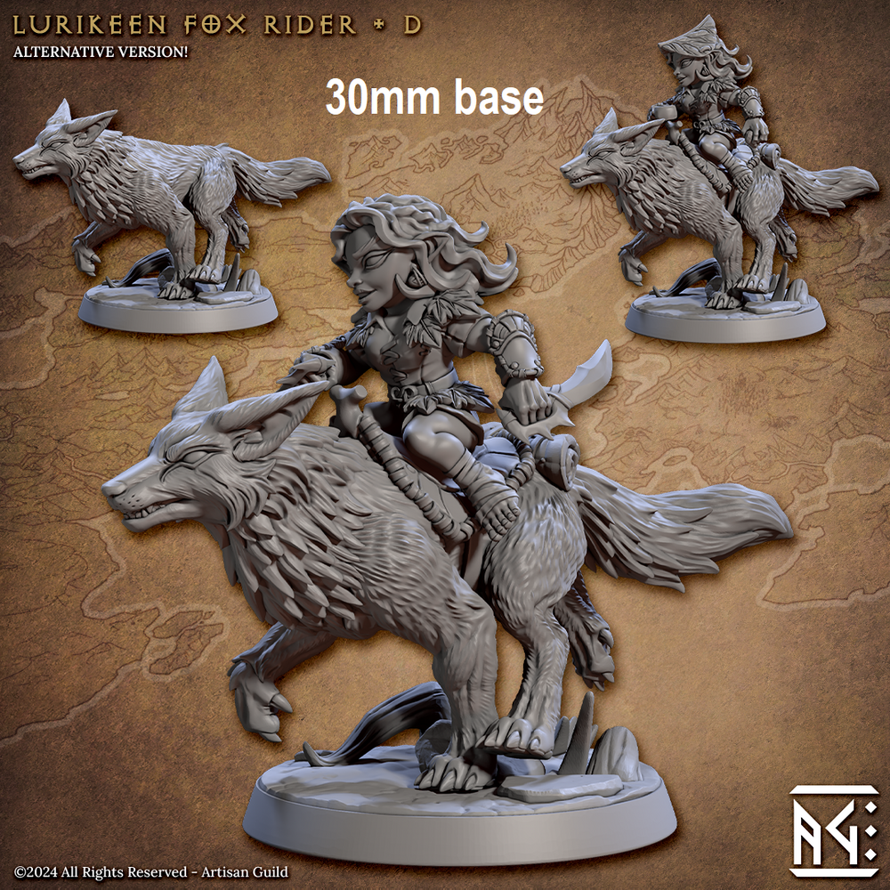 Lurikeen Fox Rider (Base Sculpt D) (Online Only)